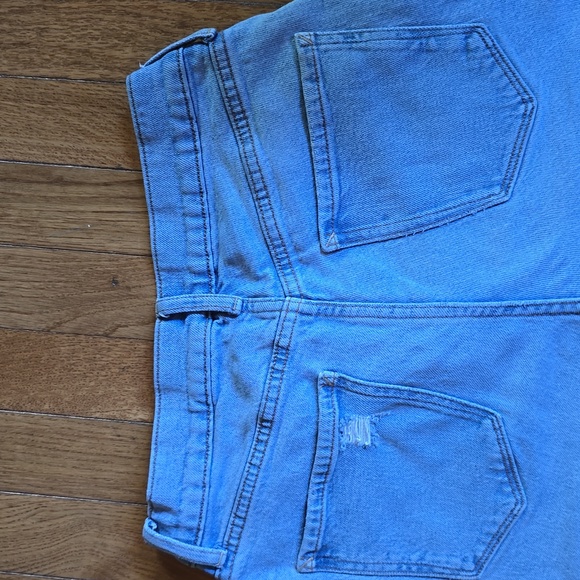 a.n.a Women's  High Rise Wide Leg Size 4 Light Blue Jeans - Picture 4 of 10